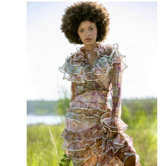 NWT & NWOT. ZIMMERMANN Shirt & Skirt 2 PIECES SET AU 0/ US 4 - Picture 1 of 17